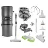 Ensemble Pour Aspirateur Central à Air Canavac Résidentiel Charbon Métallique Sans Sac